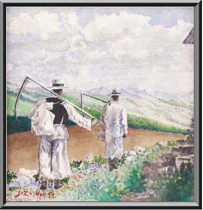 Un tableau peint par Joza Uprka vers 1920